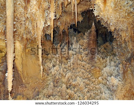 Subterranean crystals and rock formations in underground caverns look beautiful from any angle, and remind us of Earth\'s complexity and long history.