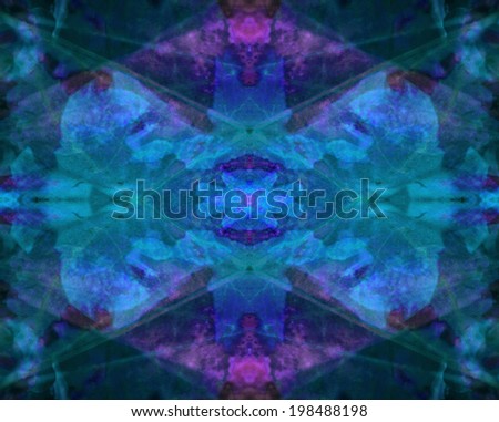 This image is one of a series of kaleidoscopic digital abstracts in varying color relationships.  It\'s intricate and attractive with graphic impact, and can be used as a background or standalone.