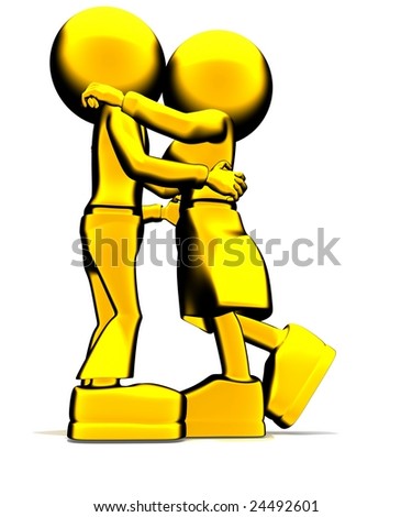 golden man and woman