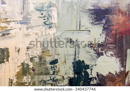 Grunge oil painting.  Oil painting on canvas. Black rough tough\
texture. Fragment of artwork. Spots of oil paint. Brushstrokes of paint. Modern art. Contemporary art.