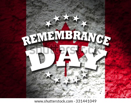 remembrance day canada banner canadian flag abstract grunge background illustration