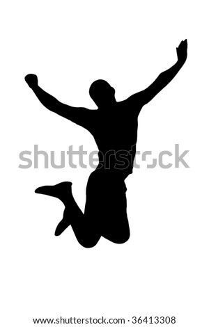 Jumping Man Isolated Stock Photo 36413308 : Shutterstock