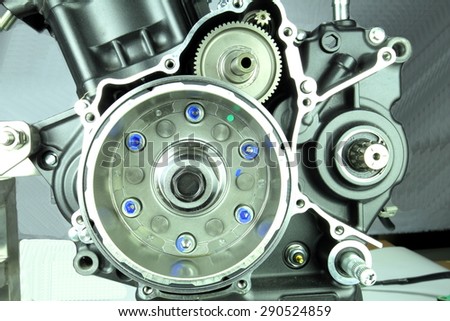 Motorcycle engine, rotor