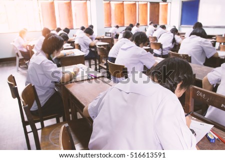 Home Board Write China Forms Sit Dip Skirt Tests Dress Knock Work Office Sailor Asia Read Room Shorts Shirts Sheets Pens Chair Grade Rear Asian Teens Girls Child Back China Crowd Boys Male Class Young