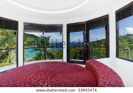 bedroom on the top sea view