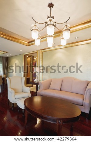 living area in royal suite room