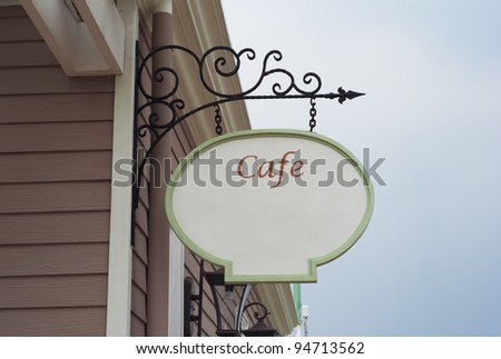 Coffee Shop Signs on Coffee Shop Sign Vintage Style Stock Photo 94713562   Shutterstock