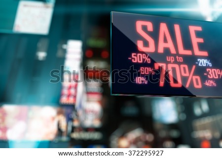 LED Display - Shopping Sale signage