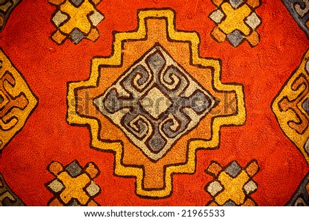 Abstract oriental background with indian ornament