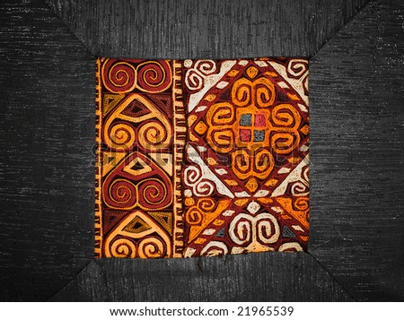 Abstract oriental background with indian ornament
