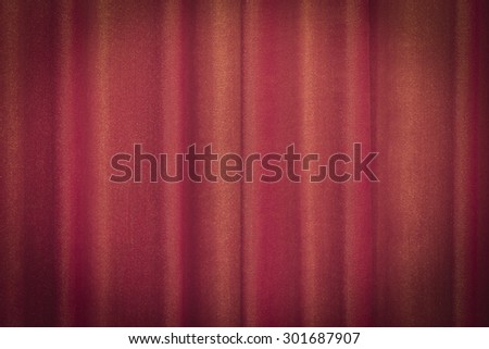 Shallow of Depth on Wave Luxury Curtain Cloth Fabric Vignette Wall Background Texture.
