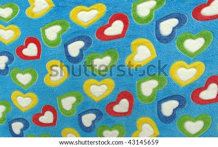 funny blanket for kids with hearts of love