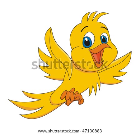 Cartoon Birds Pictures on Yellow Bird Cartoon Vector Illustration   47130883   Shutterstock
