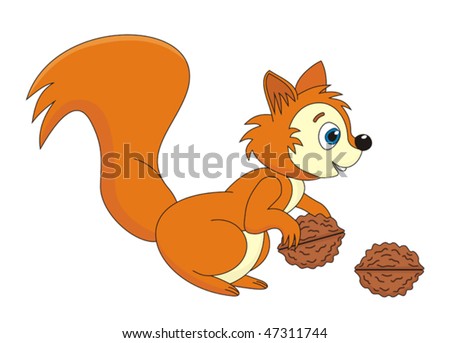 احذر ان تكون بعقليه السنجاب  Stock-vector-squirrel-cartoon-vector-illustration-47311744
