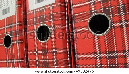Ring binders file folders red document boxes