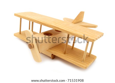 Wooden Toy Biplane