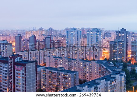 Housing estate in Kiev, Ukraine