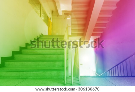 Stair case to up or down stair.