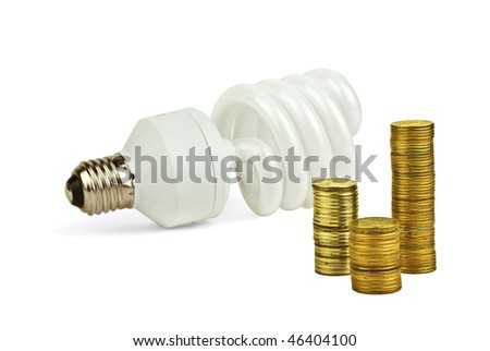 Concept about economy and save of the electricity