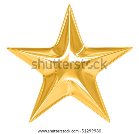 gold star logo. stock photo : Gold Star on