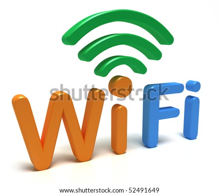 Wifi on Wifi Logo  3d Concept Stock Photo 52491649   Shutterstock