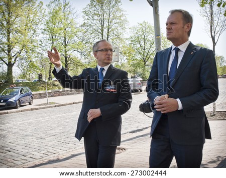 April 27, 2015. Kiev, Ukraine. President of the European Council, Donald Tusk visited the place of death activists of Euromaidan in Kiev. Tusk arrived in Kiev at international summit Ukraine - EU.