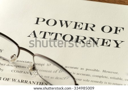 reading a power of attorney document
