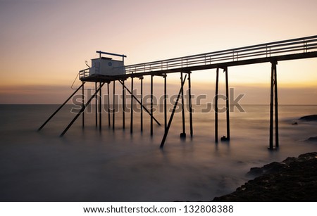 traditional fisherman\'s hut in the south west of France, royan
