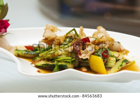 The Chinese restaurant dishes, cold dishes