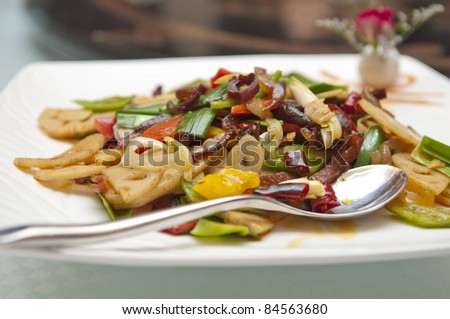 The Chinese restaurant dishes, cold dishes