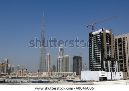 Dubai+skyline+burj