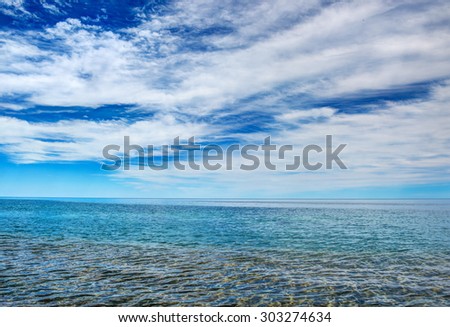 Beautiful seascape -  pacific ocean  -japanese sea