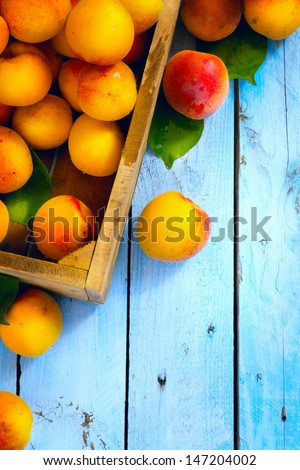 Art abstract market background fruits on a wooden background Art abstract market background fruits on a wooden background