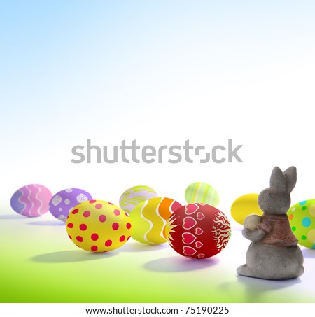 easter bunnies and eggs cards. eggs and Easter bunny