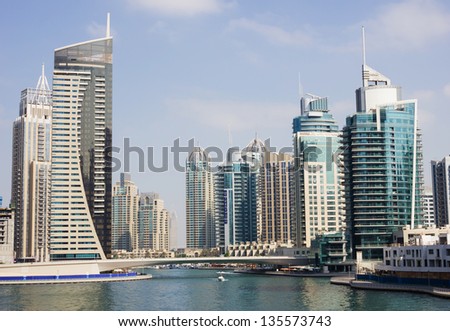 DUBAI UAE NOVEMBER 16 Modern buildings in Dubai Marina on November 16 2012 Dubai UAE Dubai was the fastest developing city in the world between 2002 and 2008 DUBAI UAE NOVEMBER 16 Modern buildings in Dubai Marina on November 16 2012 Dubai UAE Dubai was the fastest developing city in the world between 2002 and 2008