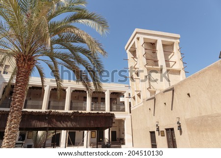 DUBAI, UAE-NOVEMBER 9: Ancient Islamic School, Heritage Village on November 9, 2013. It is the largest historical museum in Dubai.