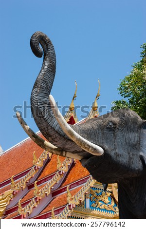 PHUKET, THAILAND - FEBRUARY 12, 2013: Buddhist temple in the south of Thailand