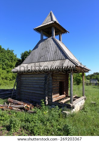 Heritage village, old log house chapel