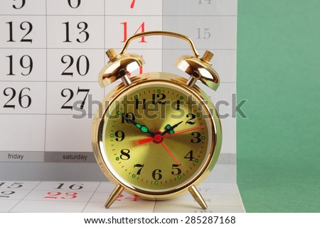 Alarm clock and calendar