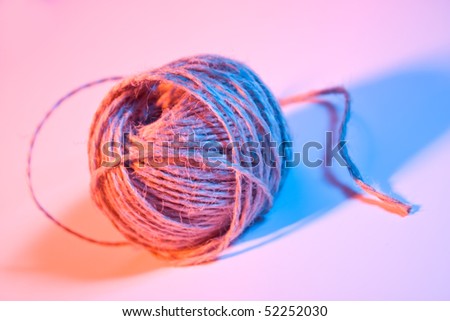 tangle of rope  multicolored lights