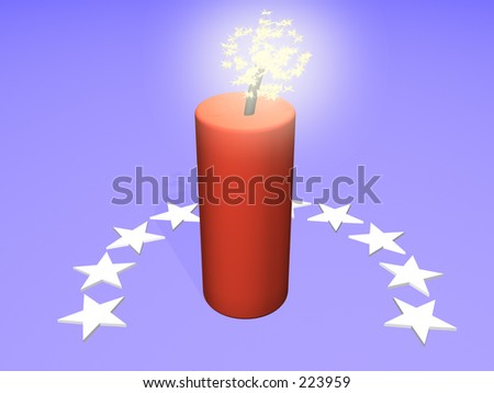 Lit Firecracker