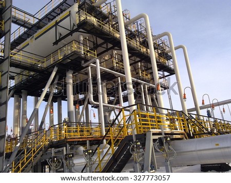 Equipment for final separation of oil. The equipment of crafts in Western Siberia, iron designs and pipes