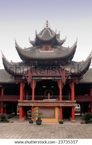 Curved roofs are the most peculiar feature of ancient Chinese architecture.