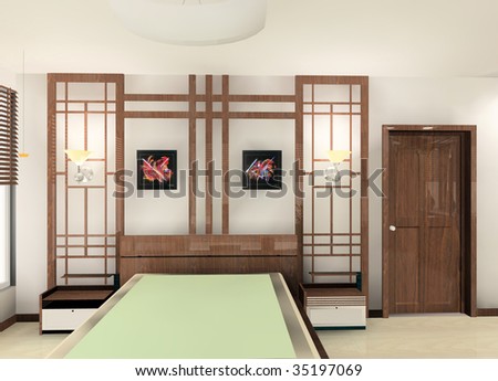 chinese style bedroom