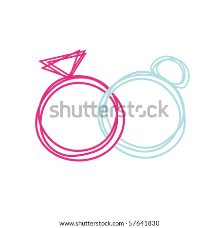 wedding ring vector