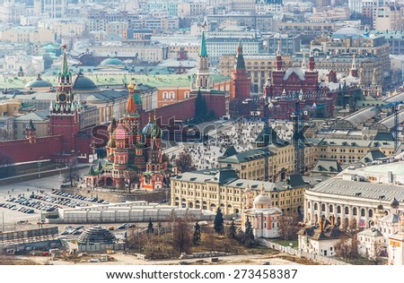 View of the main square of Russia and Moscow - Red Square