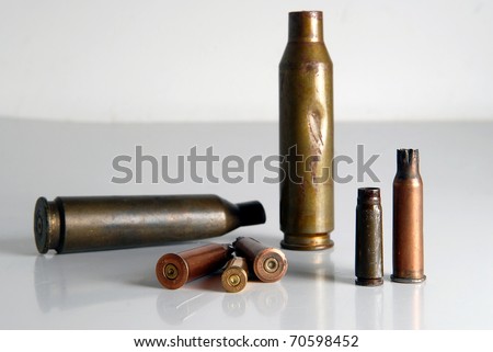 pistol rifle and machine gun cartridge case