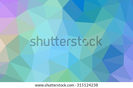 Multicolor blue and red gradient geometric pattern. Triangles background. Polygonal raster abstract for your design. Cool background image for websites.