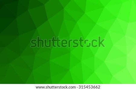 Green abstract geometric rumpled triangular low poly style illustration graphic background. Raster polygonal design for your business.Cool background image for websites.