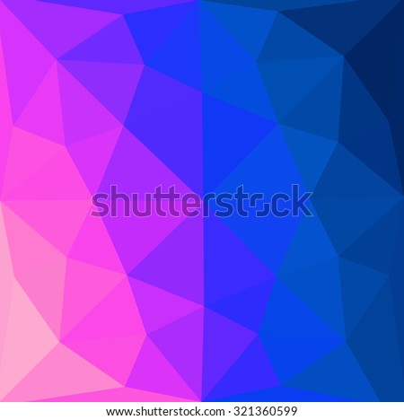 Multicolor purple violet pink blue colorful gradient geometric gem pattern. Triangles background. Polygonal raster abstract for your design. Cool background image for website design.